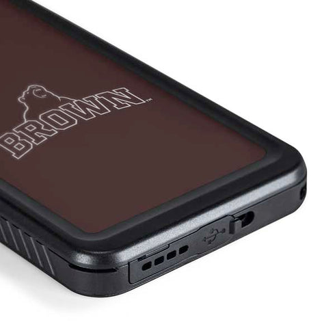 Brown University Outlined Galaxy S24 Plus Waterproof Case